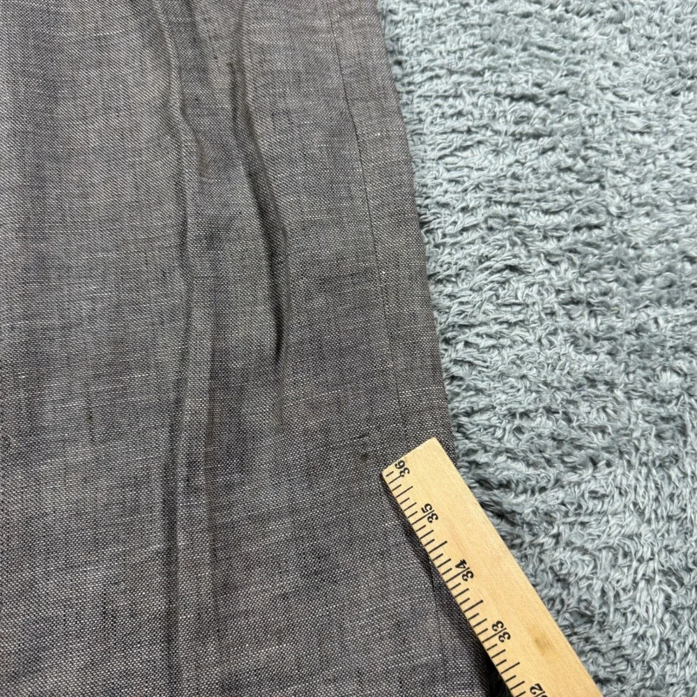 Baird McNutt Linen Pants Slim Fit Flat Front Trousers Mens 30x30 Murano